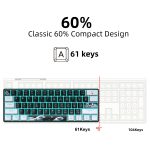 60% Mechanical Keyboard, Gaming Keyboard With Blue Switches - Image 2